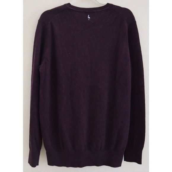 Tailorbyrd M220S2401 Men's Sz XL Purple Merino Wool Crew Neck Sweater - Picture 2 of 6